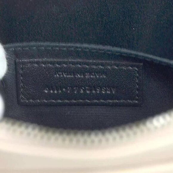 Auth SAINT LAURENT Lou Crossbody Shoulder Bag Beige Leather/Silvertone authentic - Picture 16 of 16